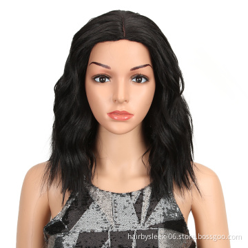 Magic Hair 14"Inch Ombre Wavy Wigs lace front Hair Synthetic Lace Wigs for Black Women Wave Wig High Temperature Fiber Hair